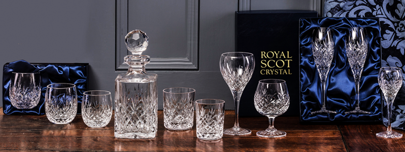 IONA Cut Wine Glass / Glasses 5 3/8" 2nd EDINBURGH Crystal 