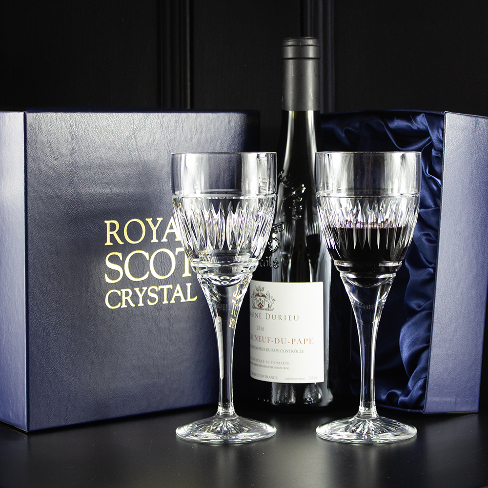Ettore Sottsass Orfeo Calice – Lot De 2 Verres à Vin 15cl – Cristal Italien