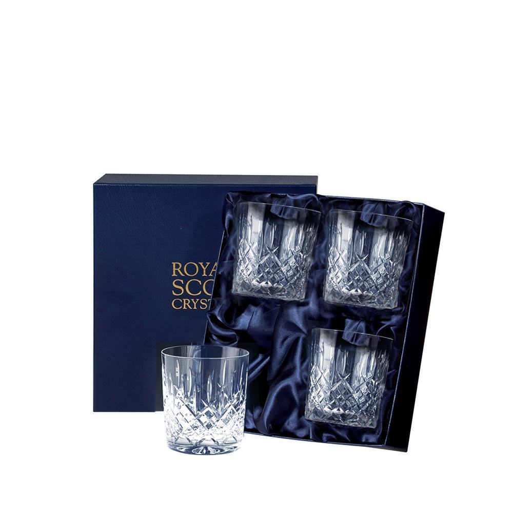 Lot De 4 Verres à Whisky Edinburgh Crystal - Royal Mail 25 Ans - Neufs En Boîte