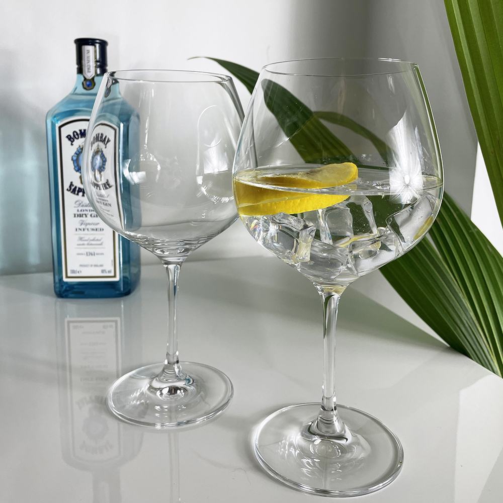 Classic Collection - 2 Gin and Tonic (G&T) Copa/Red Wine Glasses, 210mm (Gift Boxed)