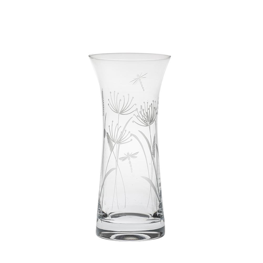 Dragonfly Lily Vase (Giftware) - 230mm (Gift Boxed) | Royal Scot Crystal  