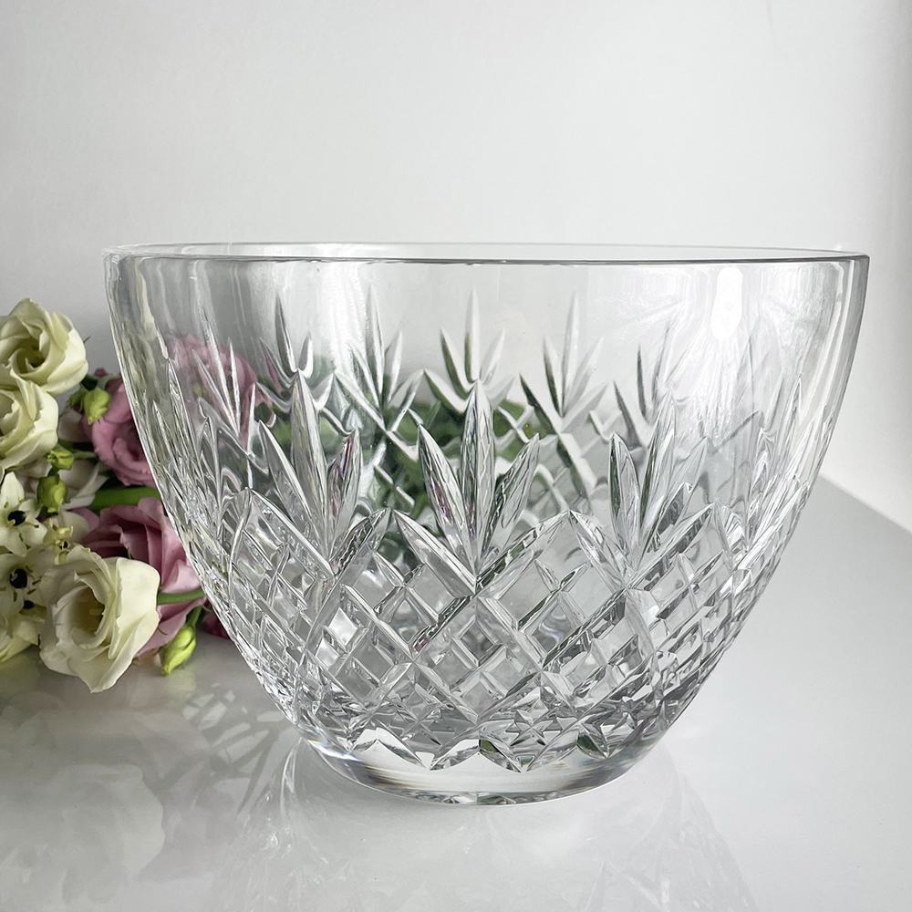 Edinburgh Crystal Deep Fruit Salad Bowl 205mm (Gift Boxed) Royal Scot