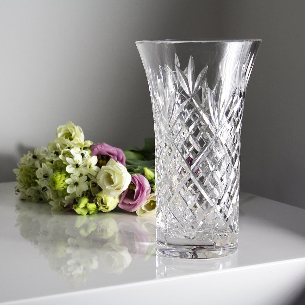 Edinburgh Flared Vase 200mm (Gift Boxed) | Royal Scot Crystal