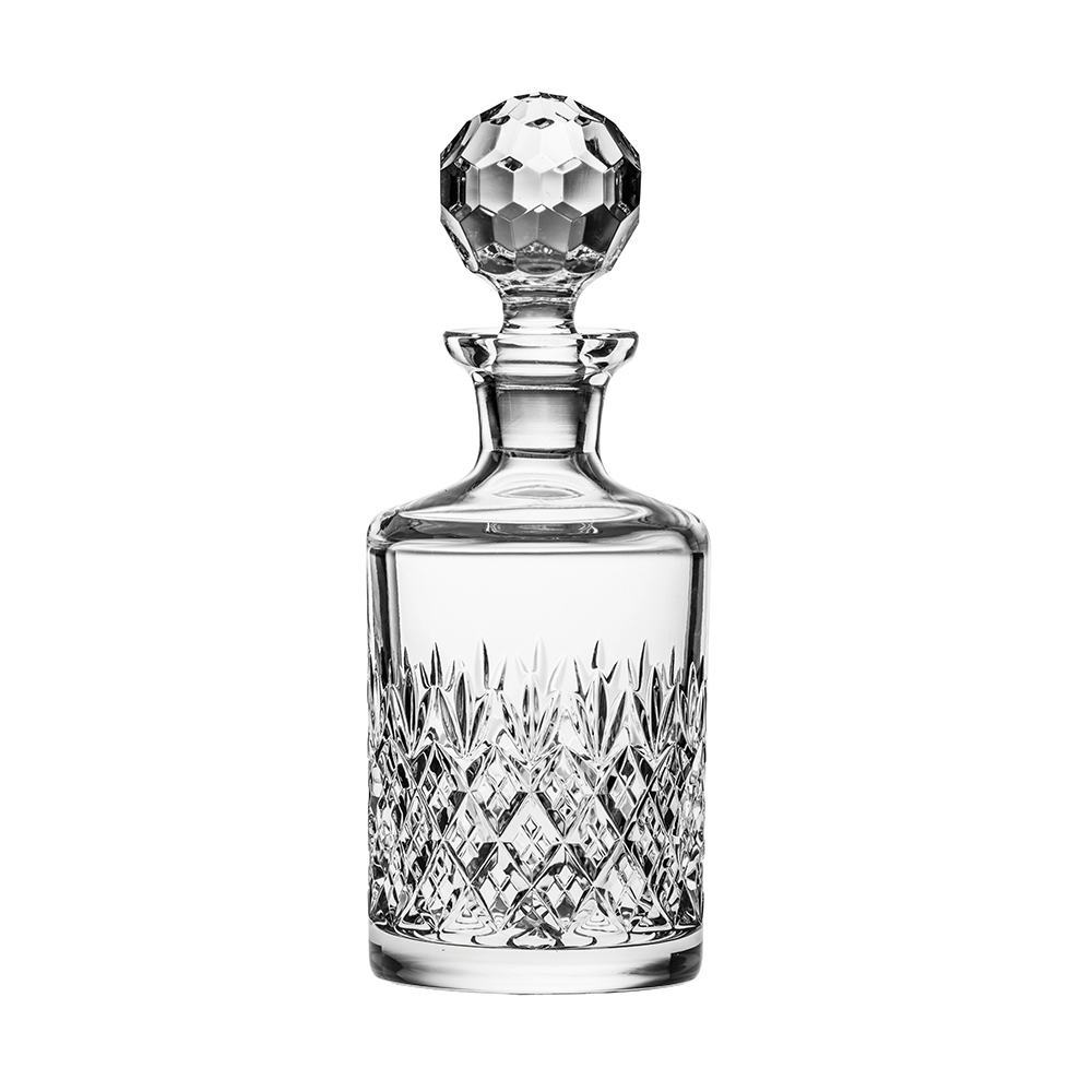 Edinburgh Single Malt Round Spirit Decanter 235mm (Gift Boxed) | Royal Scot Crystal