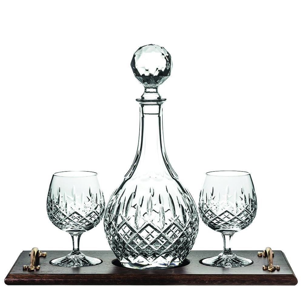 Personalised Crystal Brandy Decanter & Glasses Set