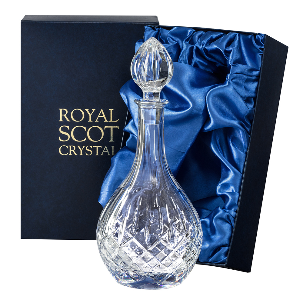 London - Crystal Wine Decanter 330mm (Presentation Boxed) | Royal Scot Crystal