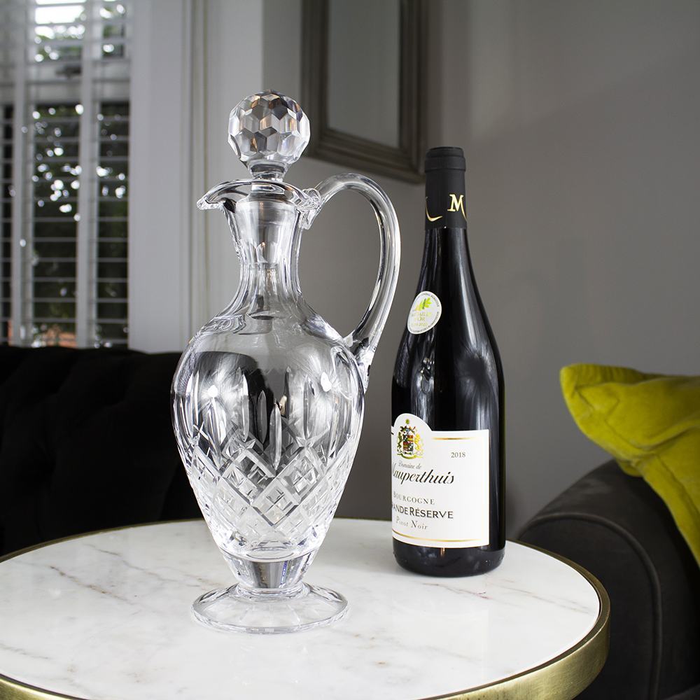 London - Crystal Handled Wine Decanter - 310mm (Gift Boxed) | Royal Scot Crystal 