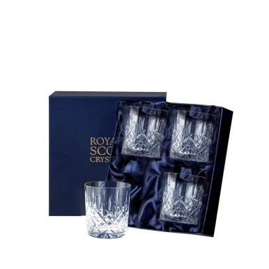 Aviemore - 4 Large Crystal Tumblers 95 mm (Midnight Blue Presentation Boxed) | Royal Scot Crystal