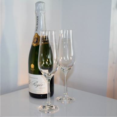 Classic Collection - Pair of Champagne Flute 225mm, 170ml (Gift Boxed) | Royal Scot Crystal