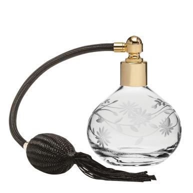 Daisy Round Perfume Atomiser (Black Puffer) (Gift Boxed) 