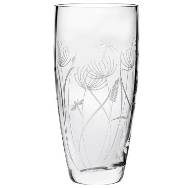 Dragonfly Tall vase (Giftware) - 250mm (Gift Boxed) | Royal Scot Crystal 