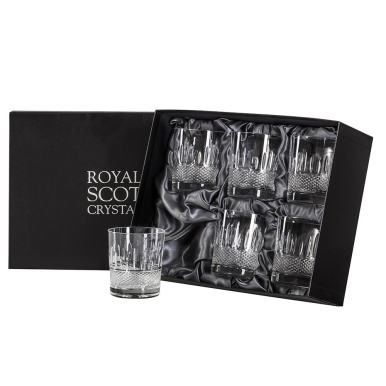 Eternity - 6 Crystal Large Tumblers  - 95mm (Presentation Boxed) | Royal Scot Crystal
