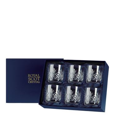 Highland - 6 Old Fashioned Tumblers 84 mm (Presentation Boxed) | Royal Scot Crystal