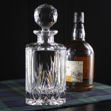 Highland - Crystal Square Spirit Decanter 245mm (Presentation Boxed) | Royal Scot Crystal