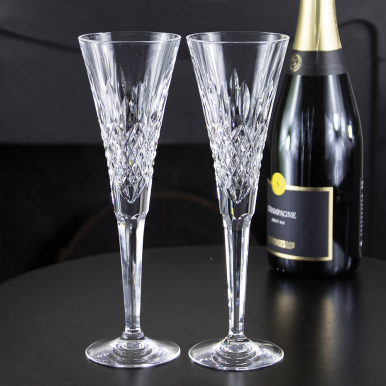 Mayfair 2 Crystal  Champagne Flutes  245mm (Gift Boxed) | Royal Scot Crystal - New Shape