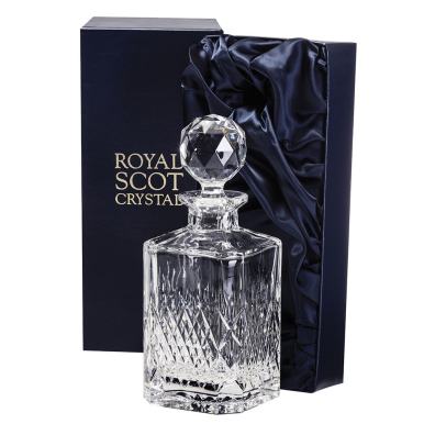 Mayfair - Square Spirit Decanter 245mm (Presentation Boxed) | Royal Scot Crystal