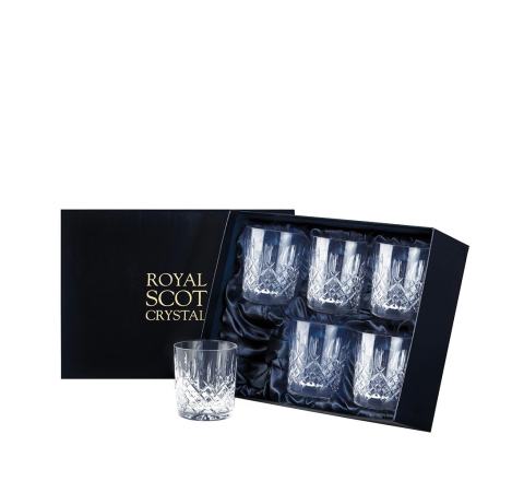 Aviemore - 6 Large Crystal Tumblers 95 mm (Midnight Blue Presentation Boxed) | Royal Scot Crystal