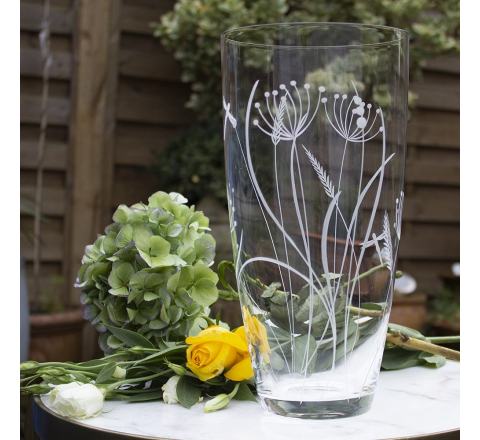 Dragonfly Extra Tall vase (Giftware) - 300mm (Gift Boxed) | Royal Scot Crystal