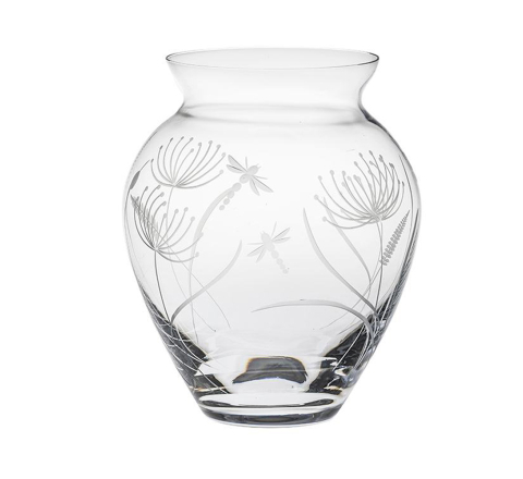 Dragonfly Large Posy Vase (Giftware) - 180mm (Gift Boxed) | Royal Scot Crystal  