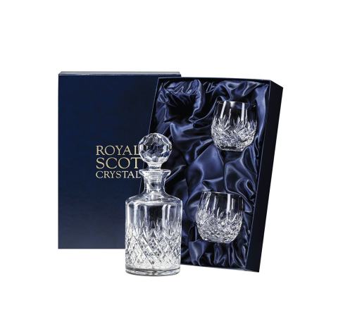 Edinburgh - Single Malt Whisky Set (Presentation Boxed) | Royal Scot Crystal 