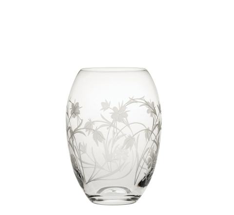 Meadow Flowers Medium Barrel Vase 180mm (Gift Boxed) | Royal Scot Crystal