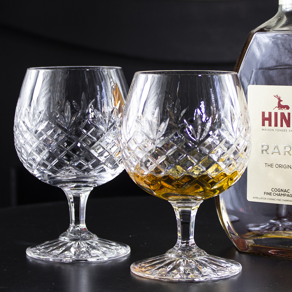 Edinburgh - 2 Crystal Brandy Glasses 132mm (Presentation Boxed) | Royal Scot Crystal