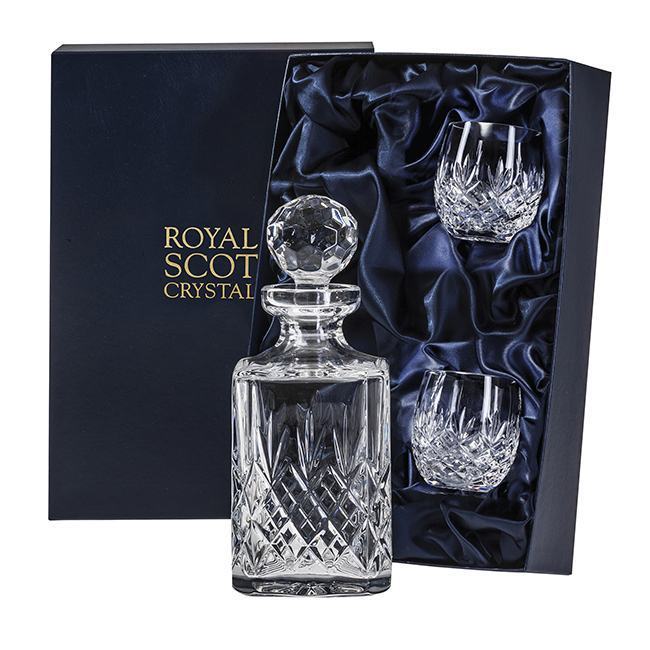 Personalised Crystal Whiskey Decanter Set Inc. Jack Daniels Tennessee Whiskey