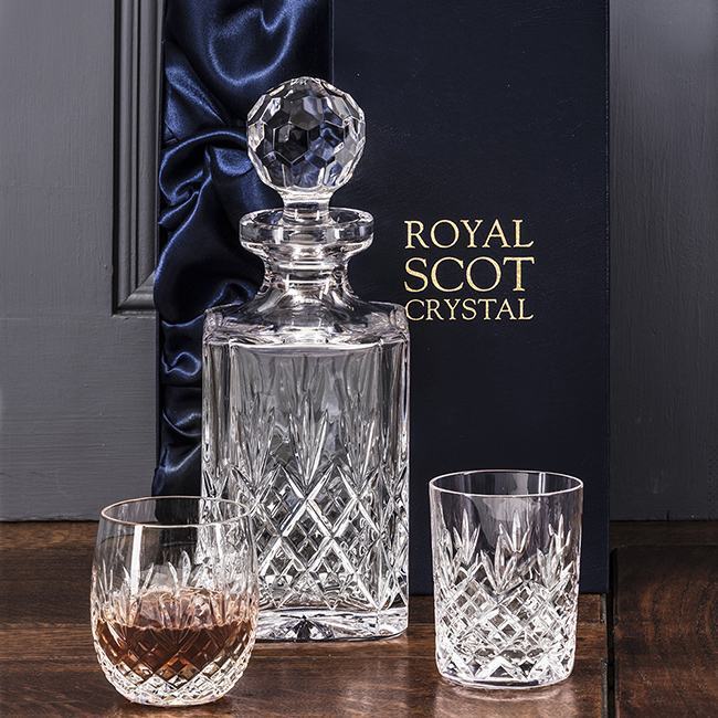 Edinburgh Collection Square Spirit Crystal Decanter 245mm