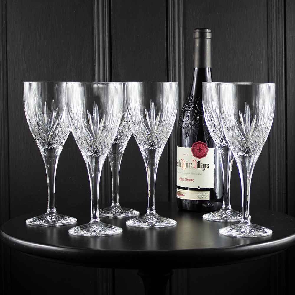 Edinburgh - 6 Crystal White/Red Wine Glasses 210mm (Presentation