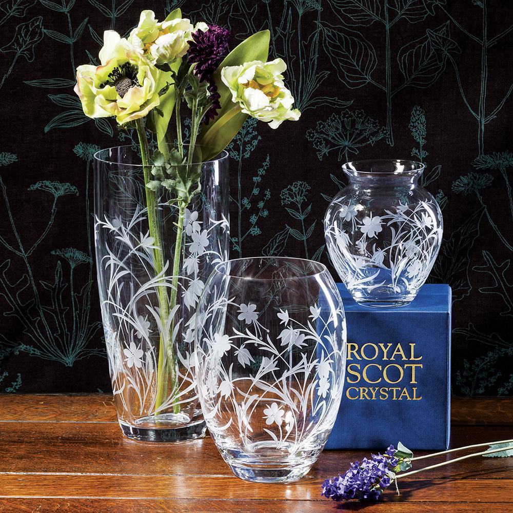 Meadow Flowers Medium Barrel Vase 180mm (Gift Boxed) | Royal Scot