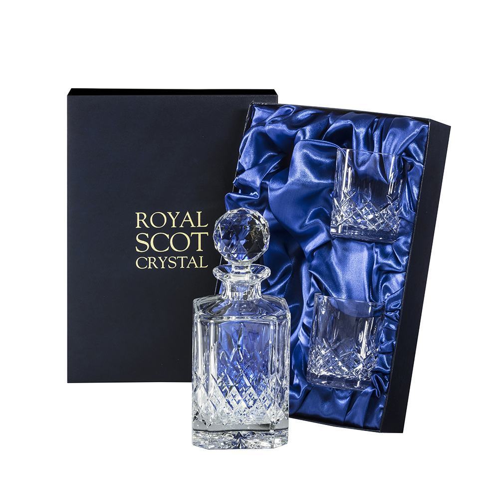 Scottish Thistle - Single Malt RD Spirit Decanter 200mm (Presentation Boxed) | Royal Scot Crystal